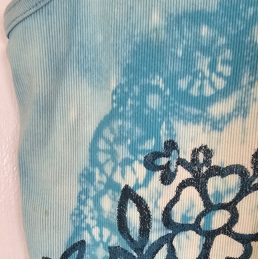 Tie-Dye Floral Tank Top - Picture 9 of 11